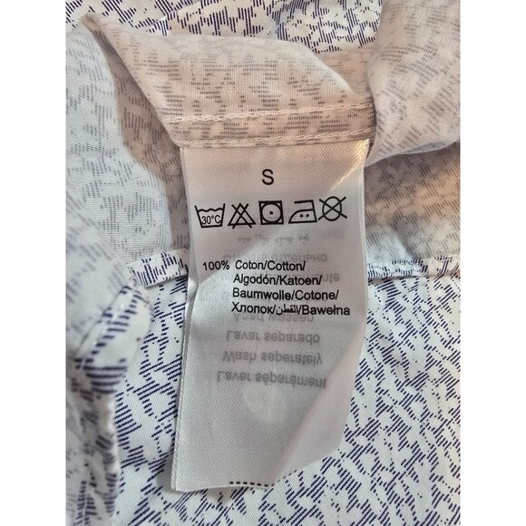 Men Brice lightweight button down casual shirt button cuffs size S slim - Picture 4 of 12